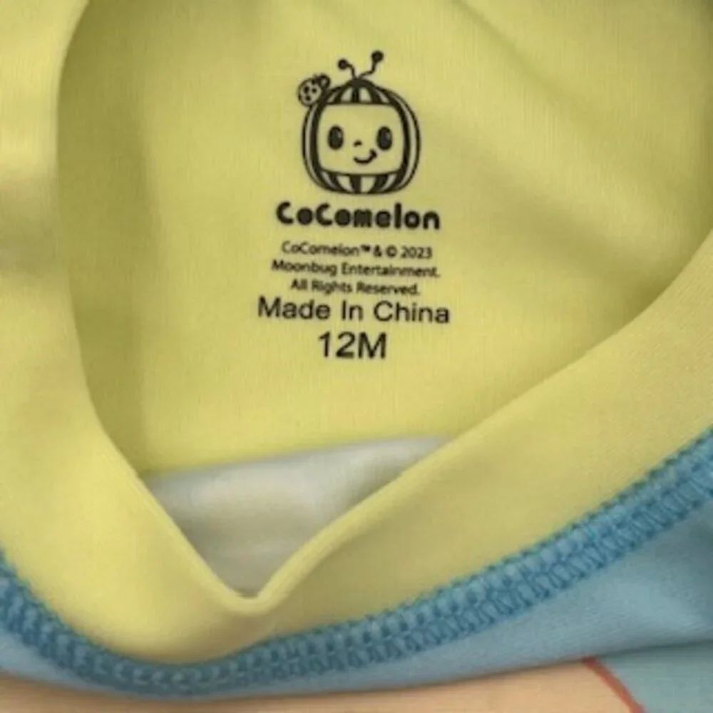 Coco Melon 2 Piece‎ Swim Suit And Rash Guard Boys Size 12 Months